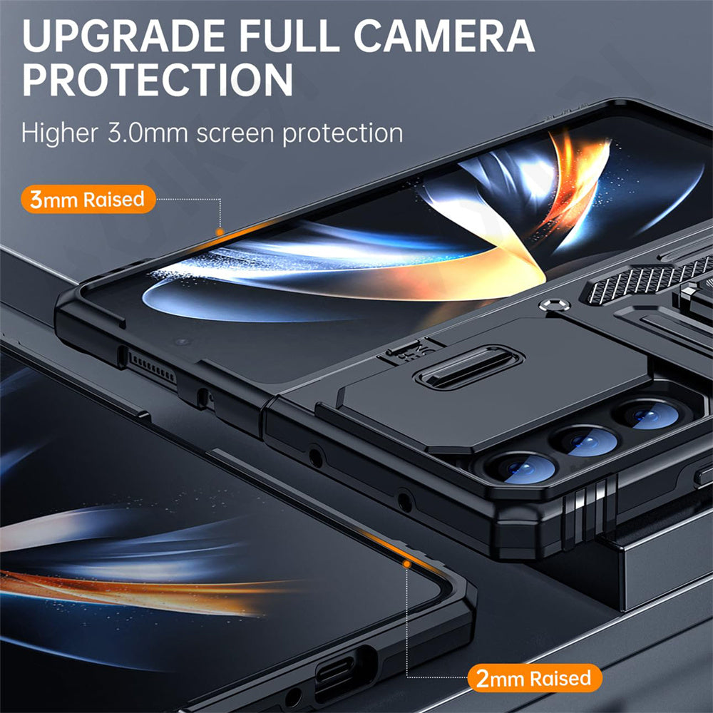 Z Fold Series Shockproof Ring kickStand Cam Slide Case