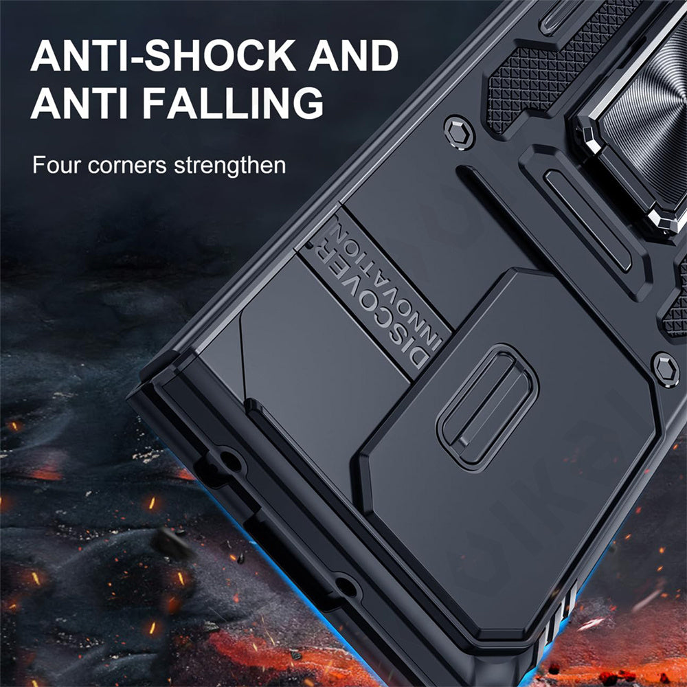 Z Fold Series Shockproof Ring kickStand Cam Slide Case