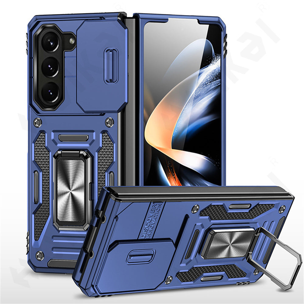 Z Fold Series Shockproof Ring kickStand Cam Slide Case