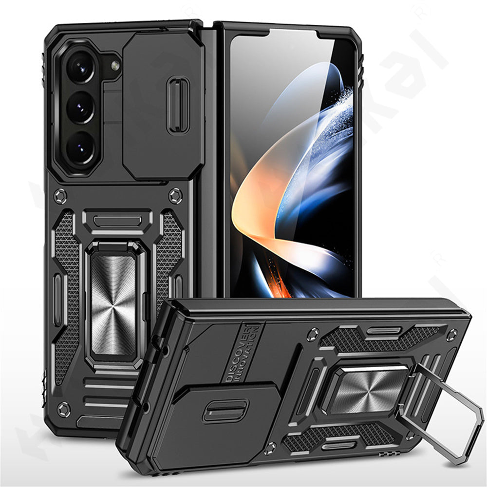 Z Fold Series Shockproof Ring kickStand Cam Slide Case
