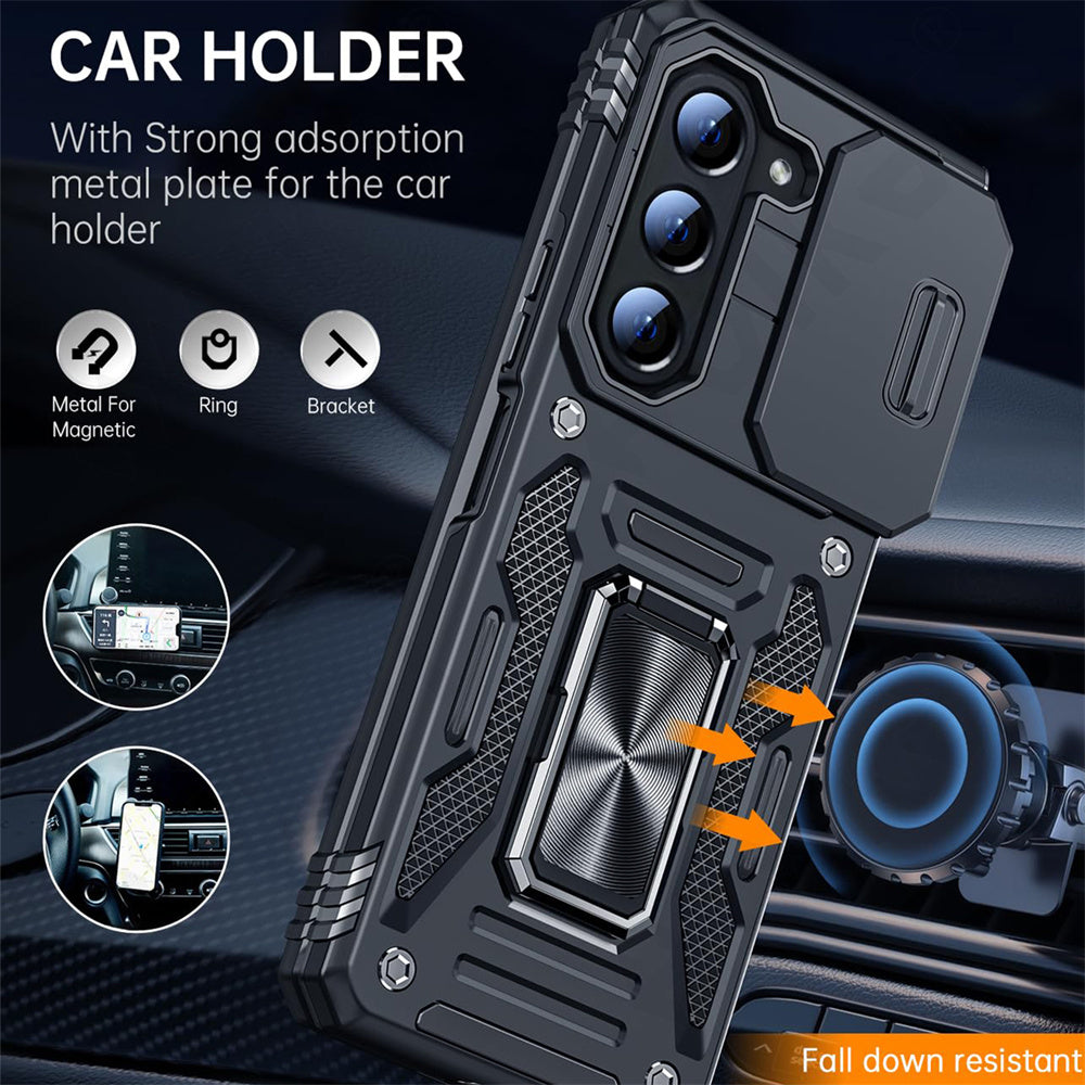 Z Fold Series Shockproof Ring kickStand Cam Slide Case