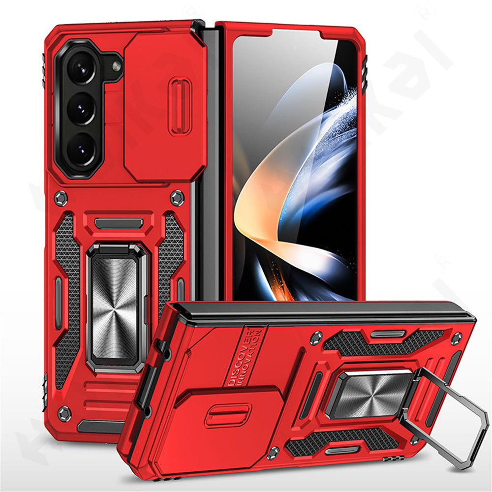 Z Fold Series Shockproof Ring kickStand Cam Slide Case