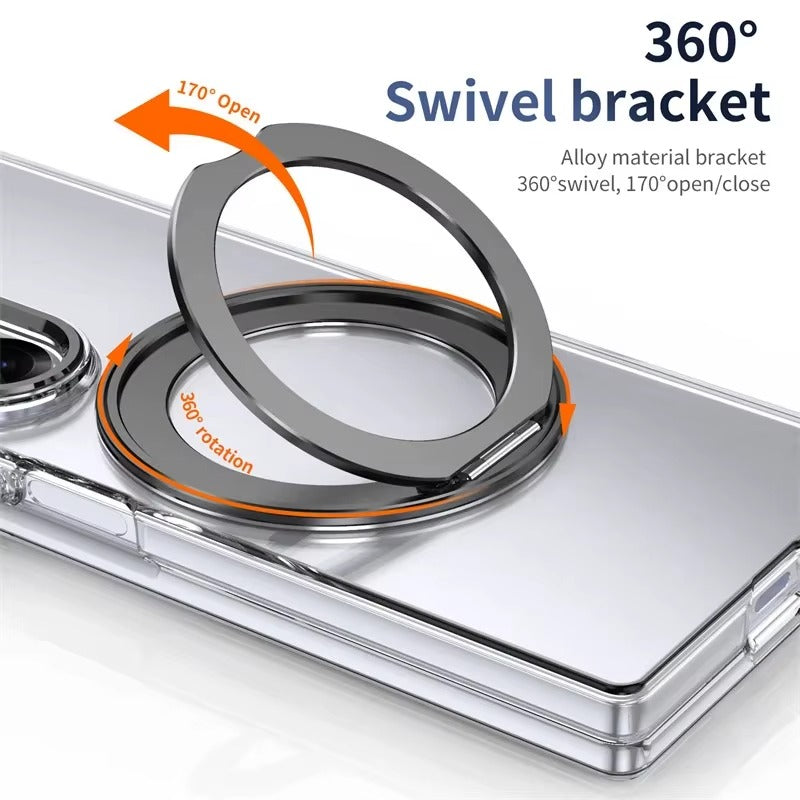 SpinGrip Fold – 360° Magnetic Stand Clear Case