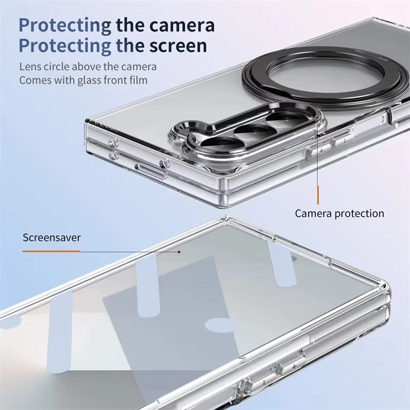 SpinGrip Fold – 360° Magnetic Stand Clear Case