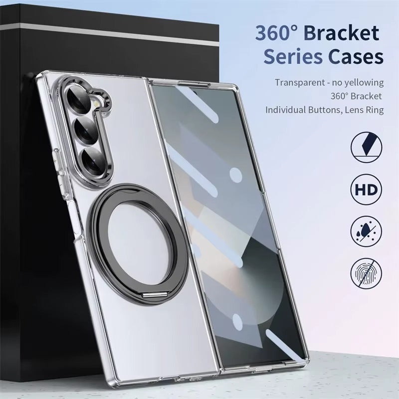 SpinGrip Fold – 360° Magnetic Stand Clear Case