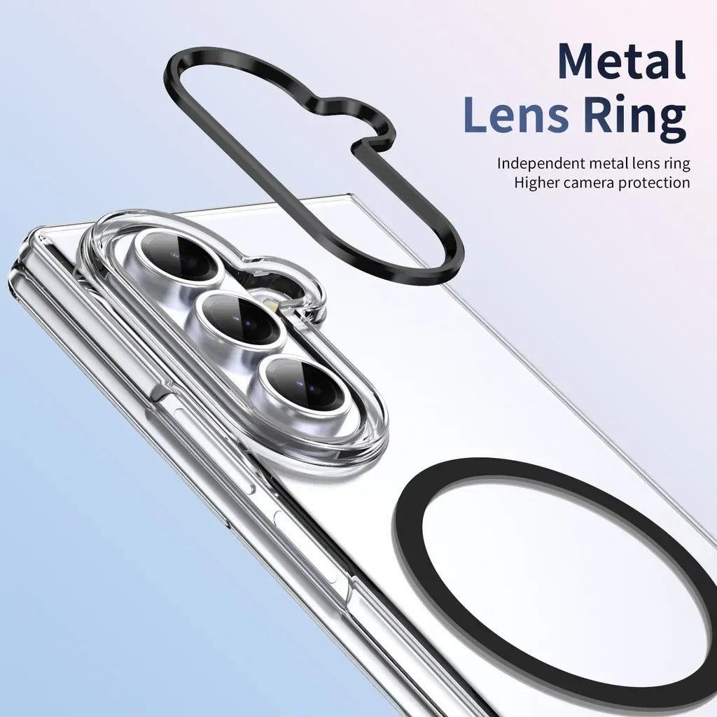 CrystalMag Fold – Ultra-Clear MagSafe Case with Full Protection