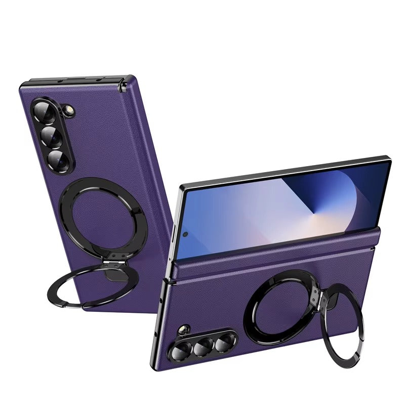 LuxMag Fold – Leather MagSafe Case with Hinge & Screen Protection