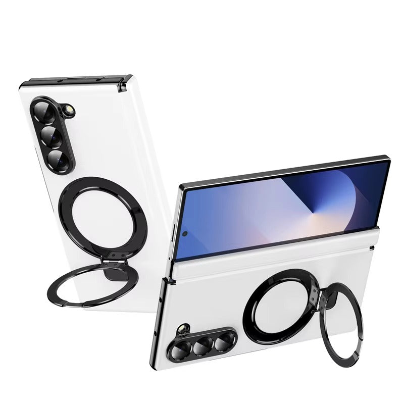LuxMag Fold – Leather MagSafe Case with Hinge & Screen Protection