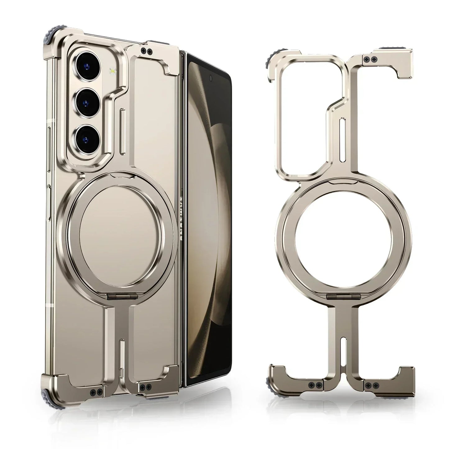 MagFrame Pro Case - Frameless & Magnetic Stand + FREE Front & Back screen
