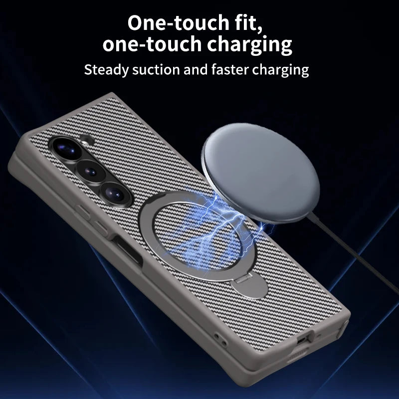CarbonSpin Fold – 360° Magnetic Stand Armor
