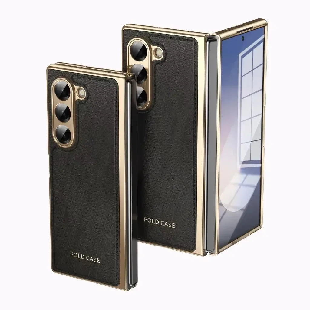 ExecuFold – Luxury Matte Leather Armor for Z Fold Series