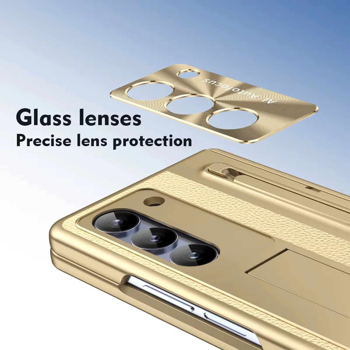 LumiEdge Fold – UV Glow Case with Pen Holder & Bracket