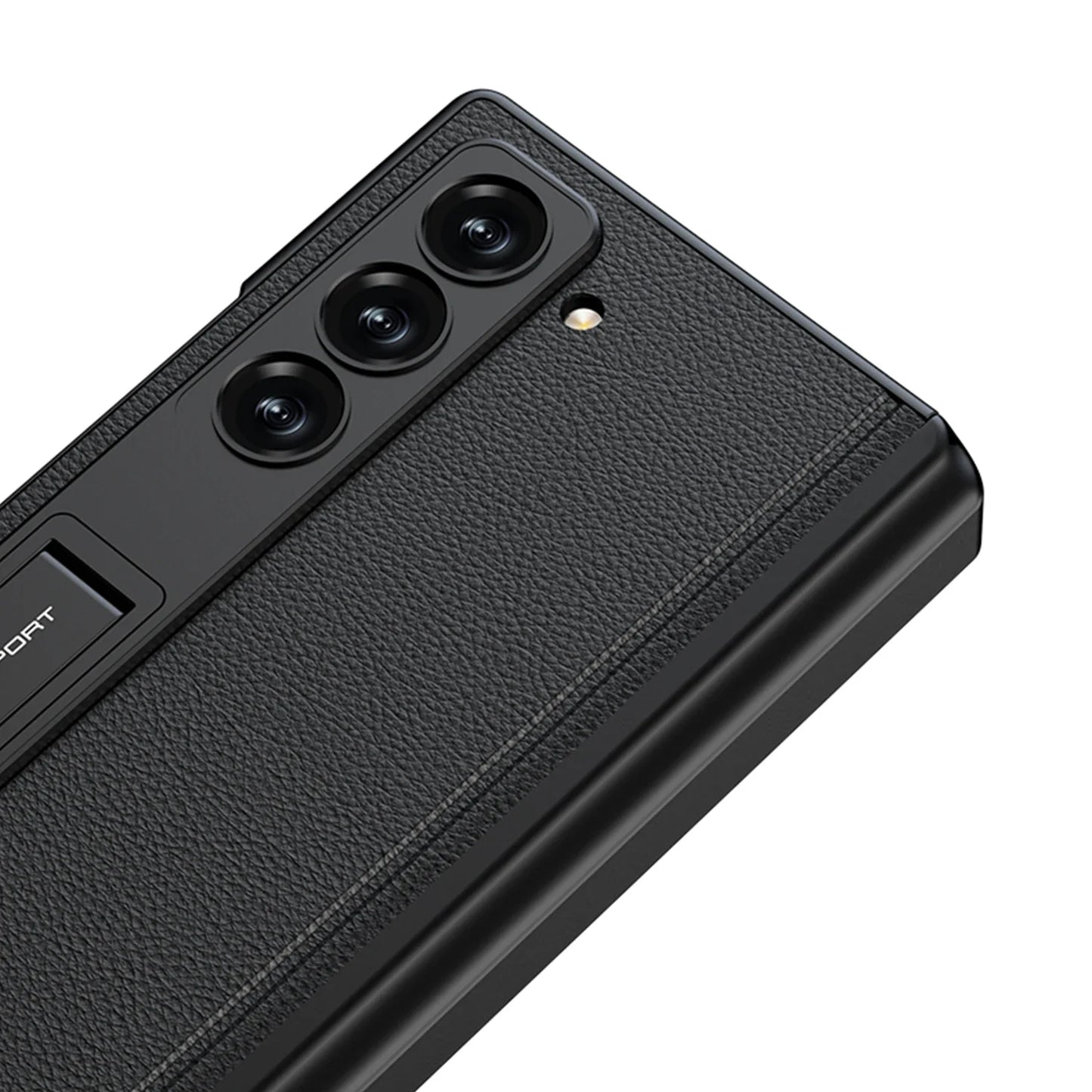 LeatherShield Hinge Z Fold 6, 5 - Pen Holder & Slim Design Case