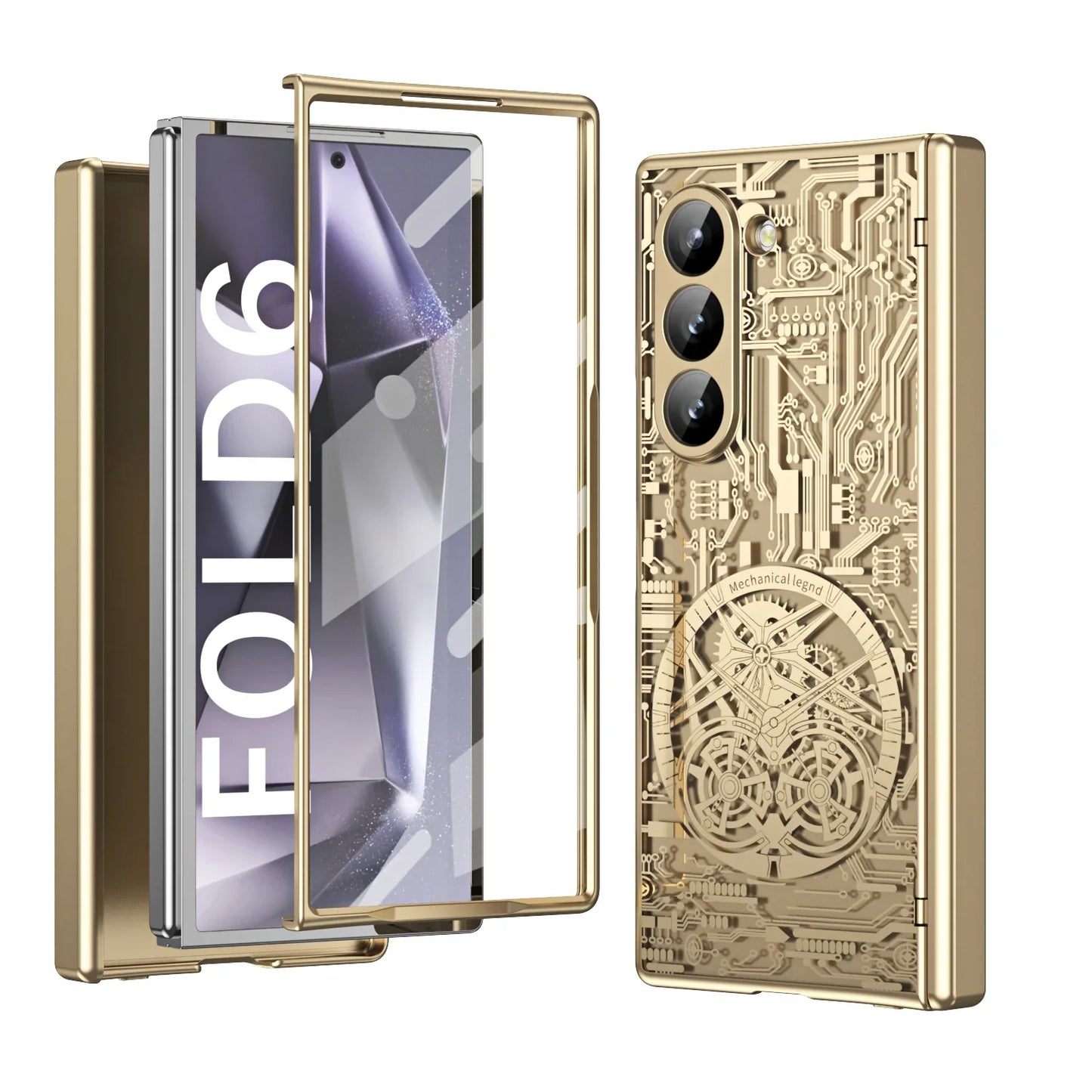 Z Fold 6 MagSafe Clear Mechanic Screen Film Slim Case