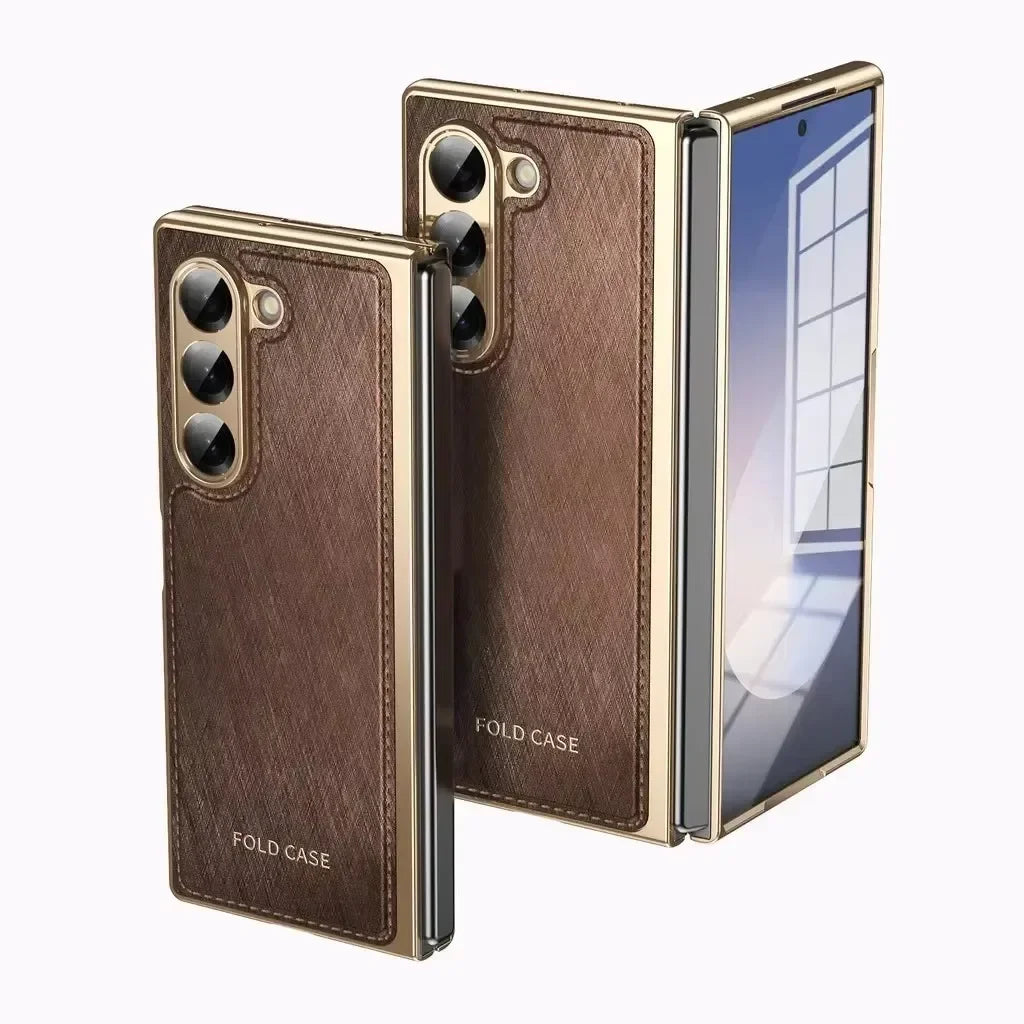 ExecuFold – Luxury Matte Leather Armor for Z Fold Series