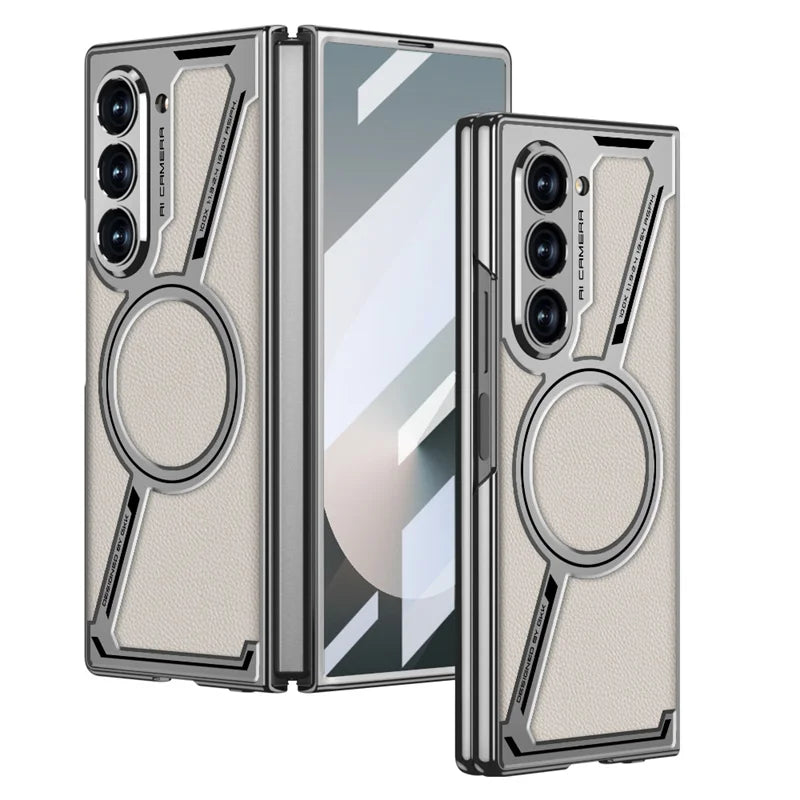 Slim Z-Style Magnetic Leather Case with Screen protector - Shockproof