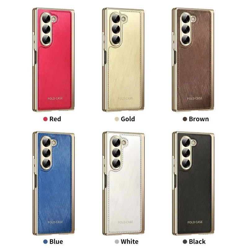 ExecuFold – Luxury Matte Leather Armor for Z Fold Series