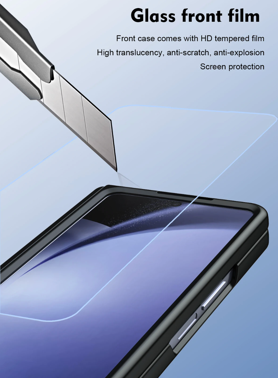 Z Fold Series Hinge Magnetic Kickstand Touch Pen Case