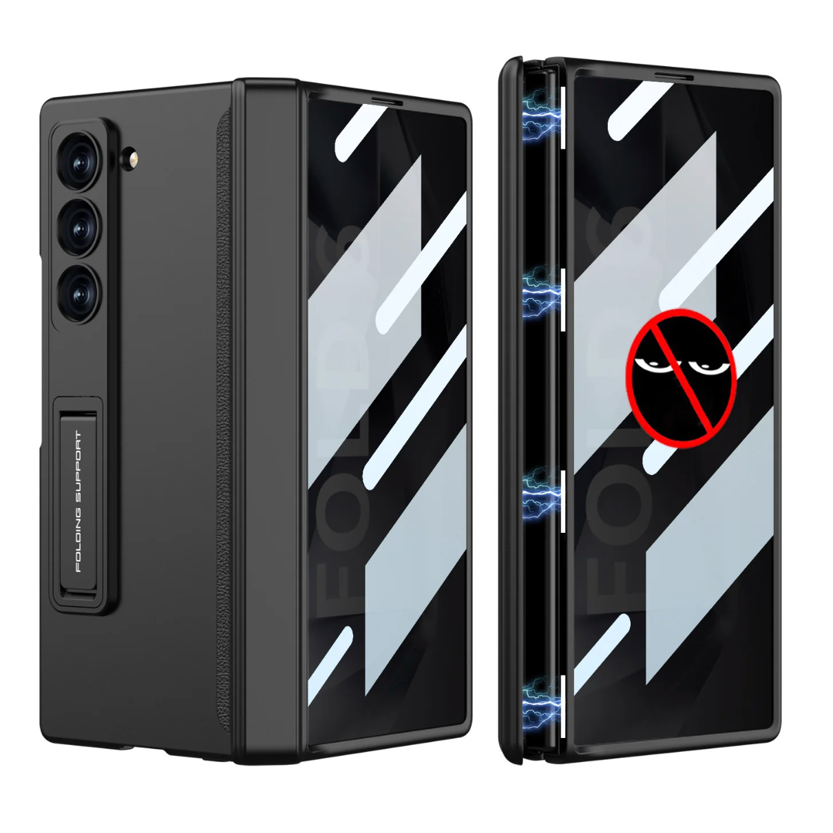 Slim 360° Protection Case Magnetic Hinge Anti-Peep for Z Fold 7, 6