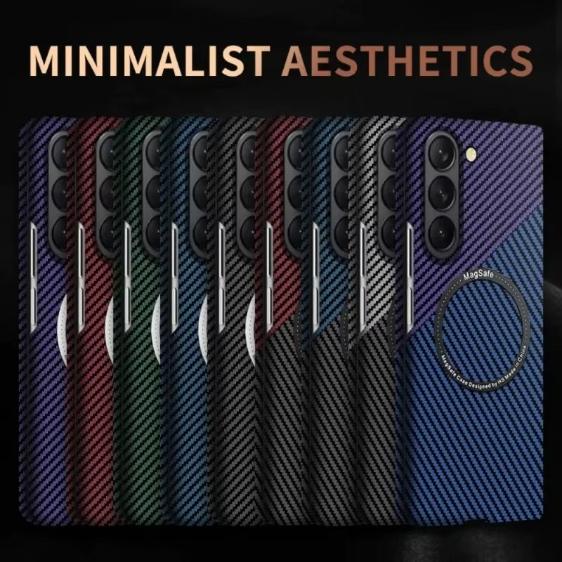 CarbonEdge Fold – Ultra-Thin MagSafe Fiber Armor