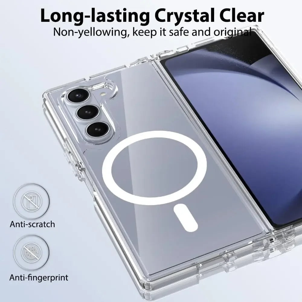 MagnoClear Fold – Transparent MagSafe Armor for Z Fold 7 & 6