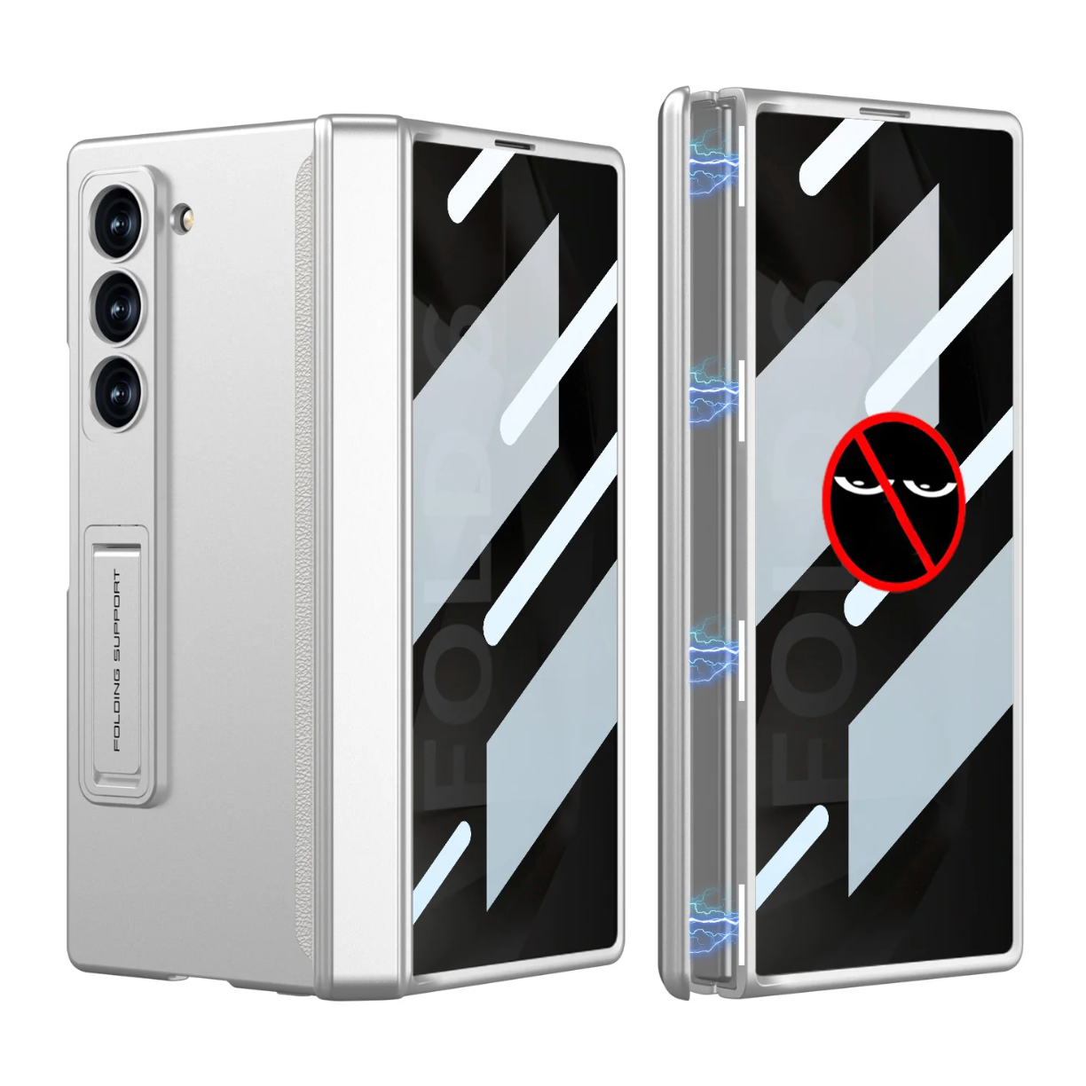 Slim 360° Protection Case Magnetic Hinge Anti-Peep for Z Fold 7, 6