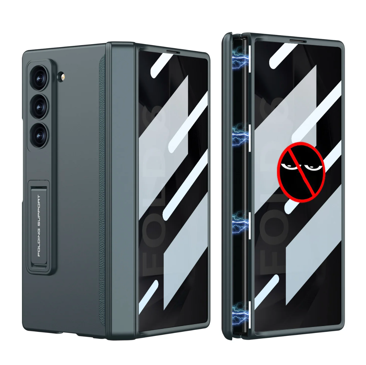 Slim 360° Protection Case Magnetic Hinge Anti-Peep for Z Fold 7, 6