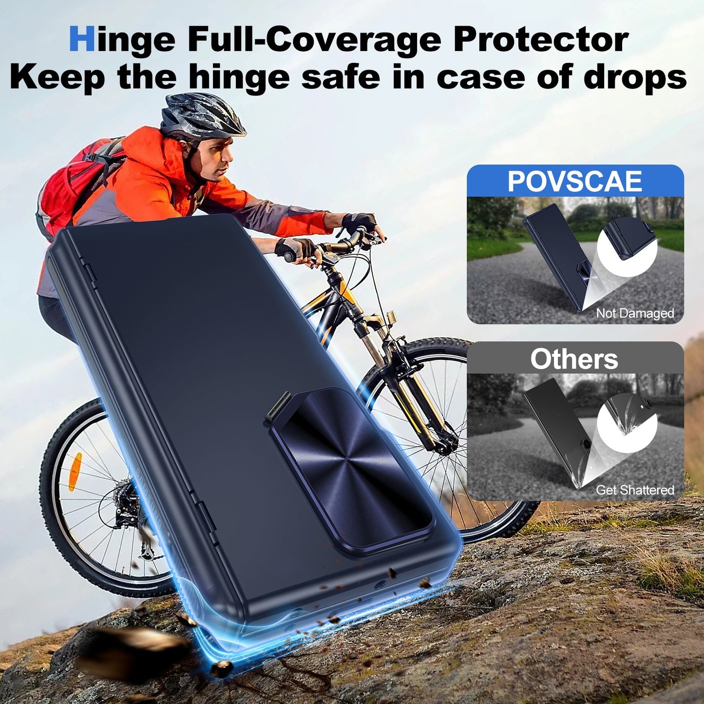 Hinge Slim Pen Slot Case, Screen Film, Kickstand, Camera Cover for Z Fold 6
