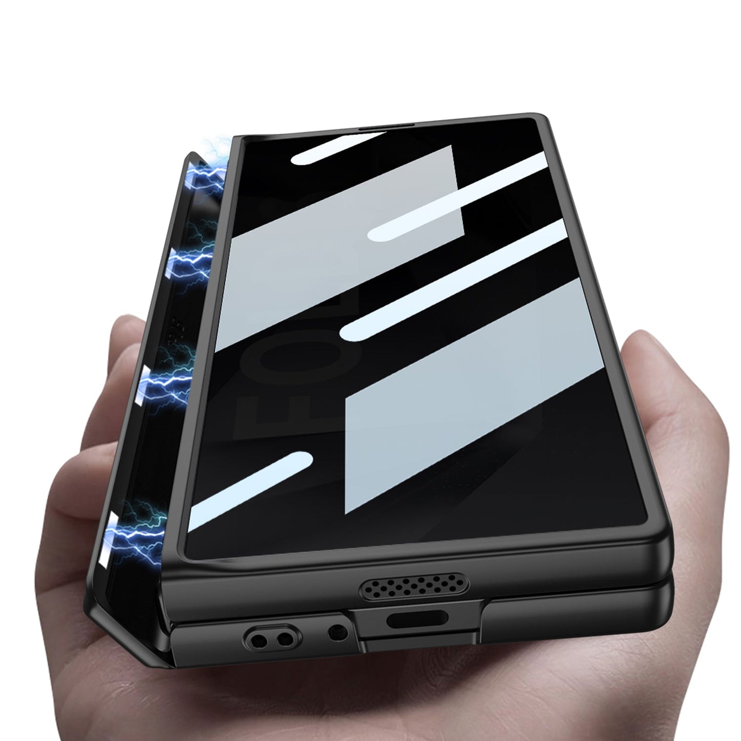 Slim 360° Protection Case Magnetic Hinge Anti-Peep for Z Fold 7, 6