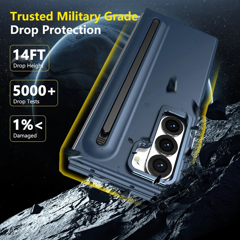 FortiPen Fold – Military Armor Case with Stylus Slot & Kickstand
