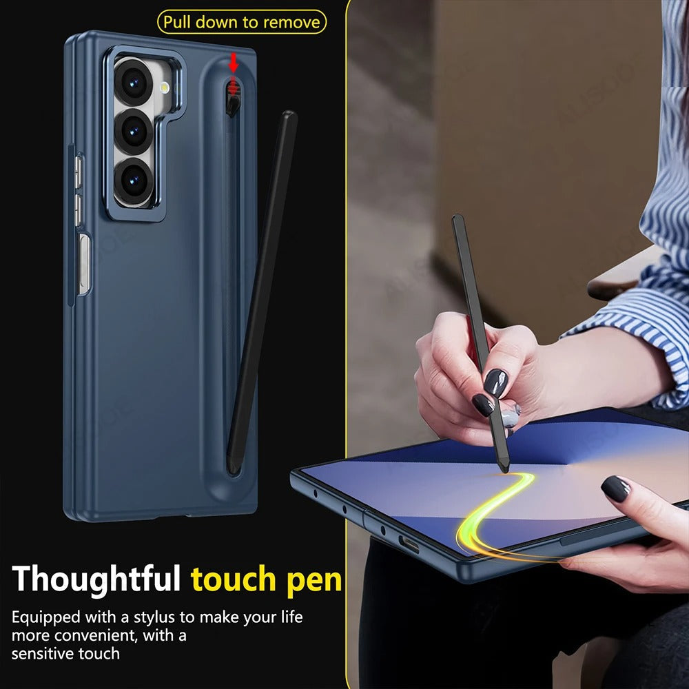 FortiPen Fold – Military Armor Case with Stylus Slot & Kickstand