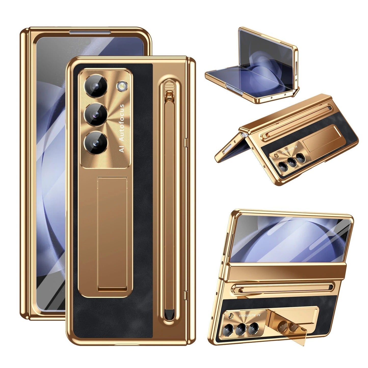 LumiEdge Fold – UV Glow Case with Pen Holder & Bracket