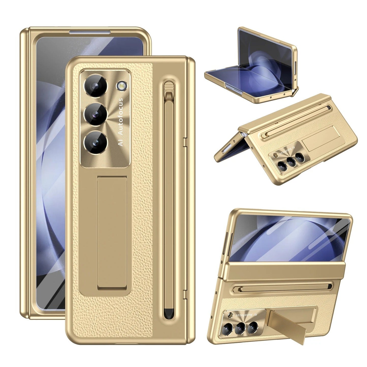 LumiEdge Fold – UV Glow Case with Pen Holder & Bracket