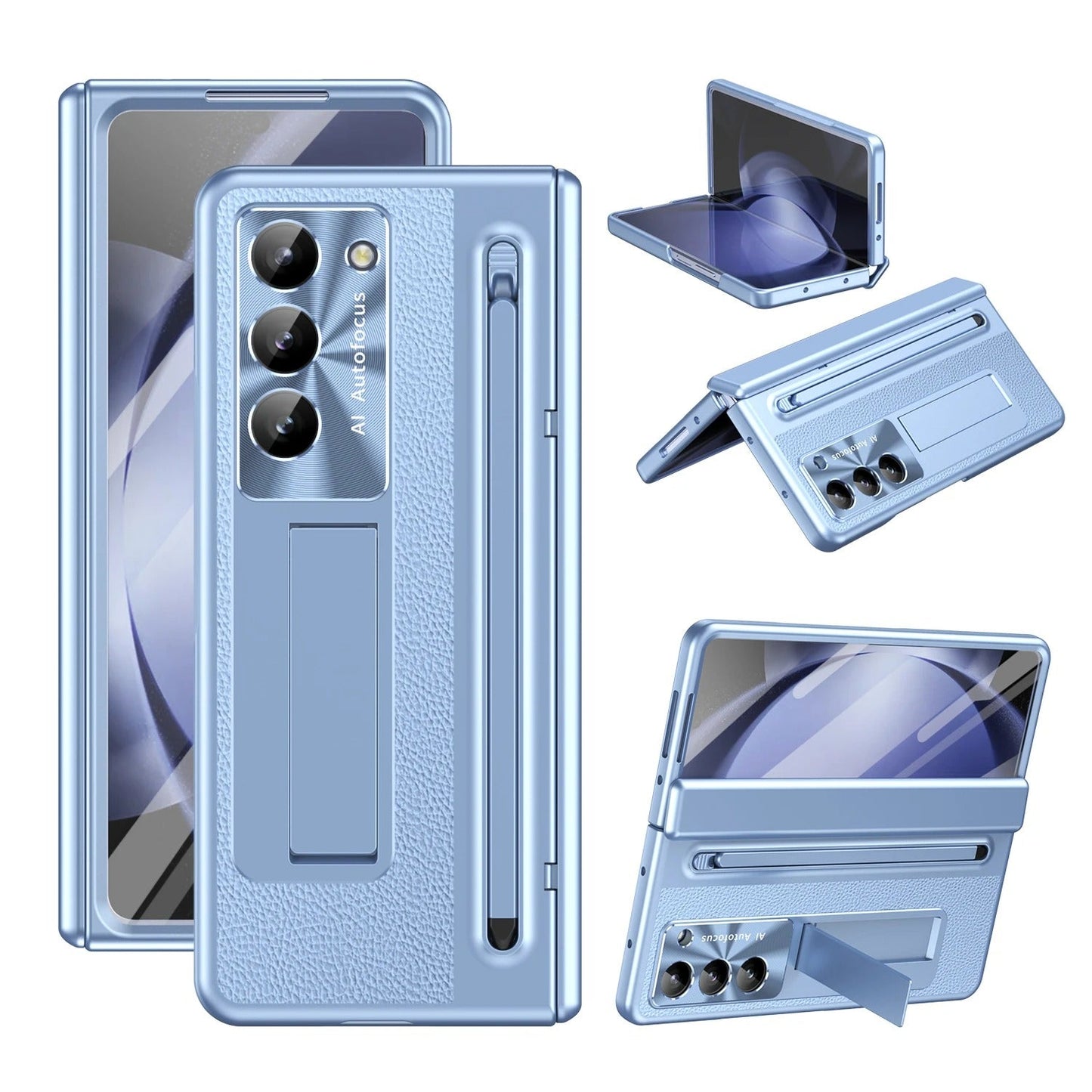LumiEdge Fold – UV Glow Case with Pen Holder & Bracket