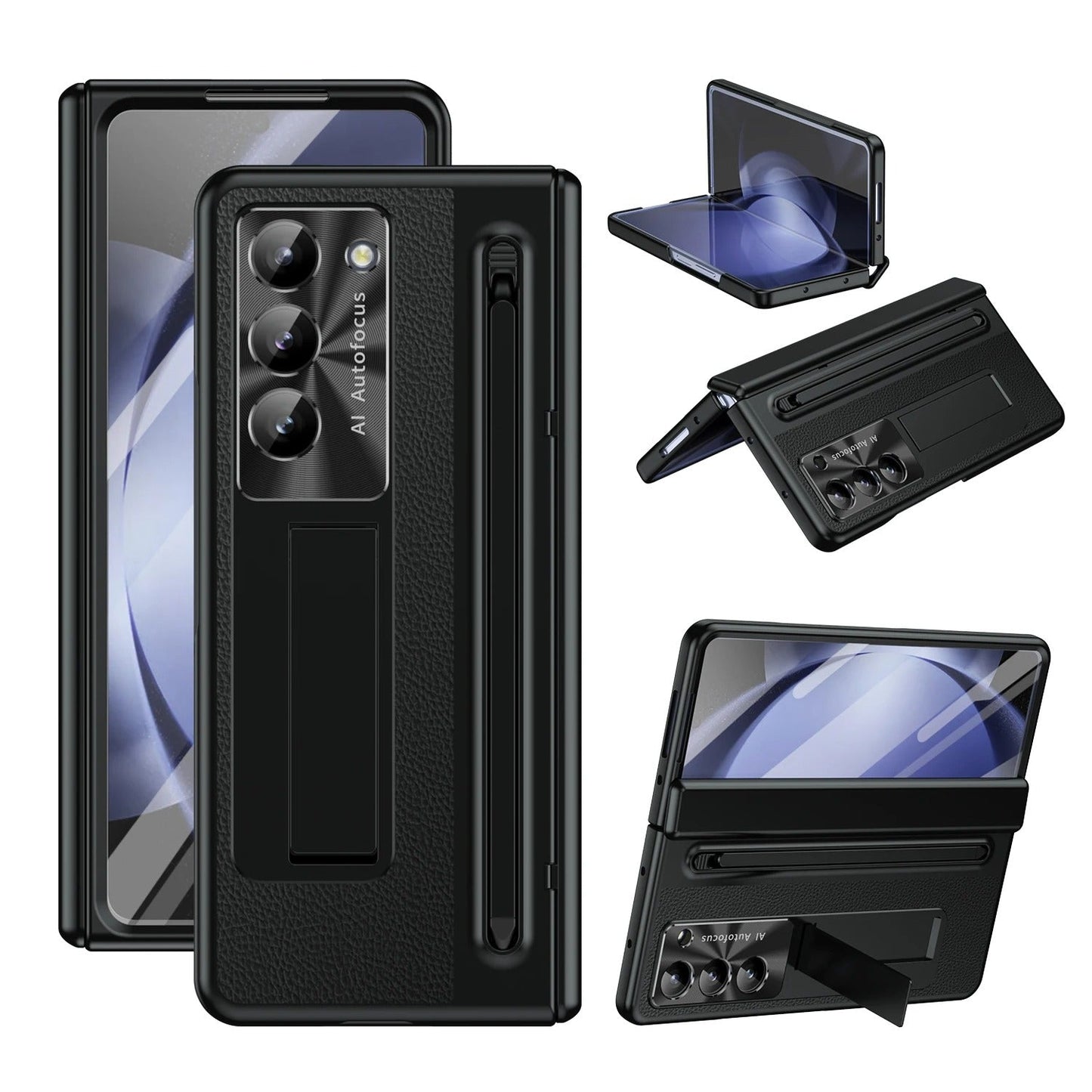 LumiEdge Fold – UV Glow Case with Pen Holder & Bracket