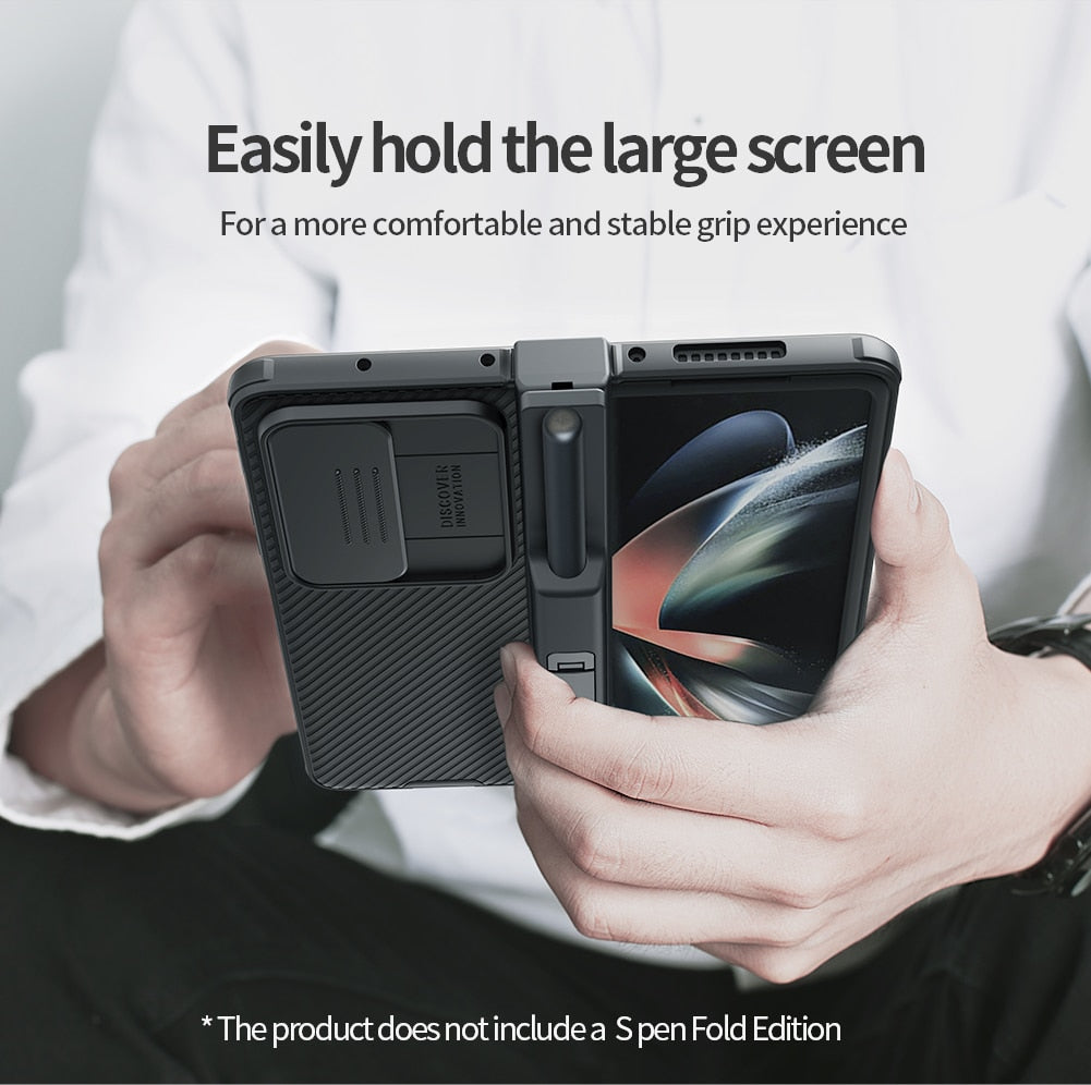 3 in 1 Slide Camera Protector Kickstand & S-Pen Pocket - Z fold Series