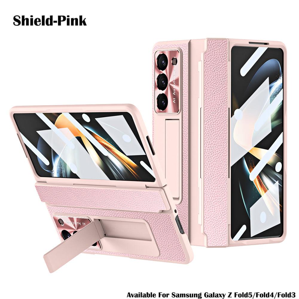 Hinge Plain Leather Folding Case Suitable - Z Fold 5
