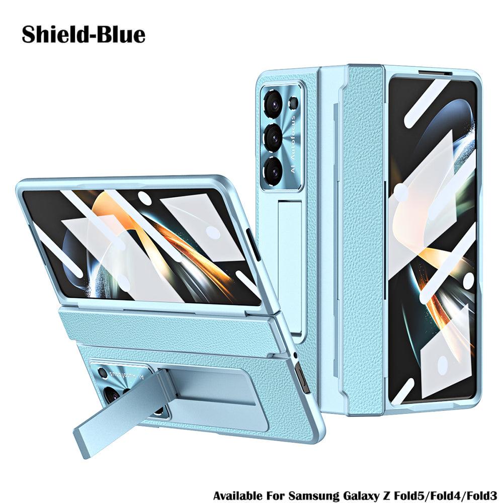 Hinge Plain Leather Folding Case Suitable - Z Fold 5
