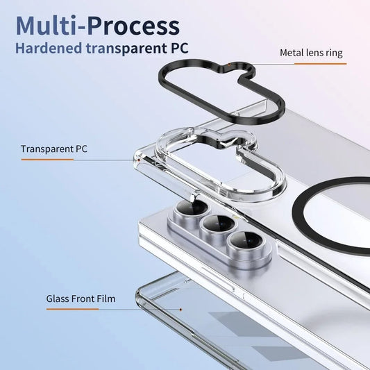 CrystalMag Fold – Ultra-Clear MagSafe Case with Full Protection