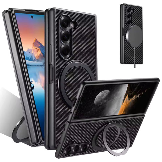 LuxTurn Fold – Vintage Leather 360° Rotating Stand Case