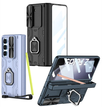 360° Magnetic Hinge with Screen Protection, Wrist Strap & Kickstand - Z Fold 5