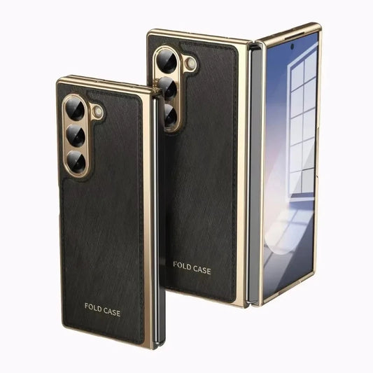 ExecuFold – Luxury Matte Leather Armor for Z Fold Series