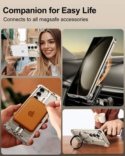 MagFrame Pro Case - Frameless & Magnetic Stand  + FREE Front & Back screen