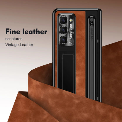 Z Fold 6 Vantage Leather Case with S Pen & Kickstand