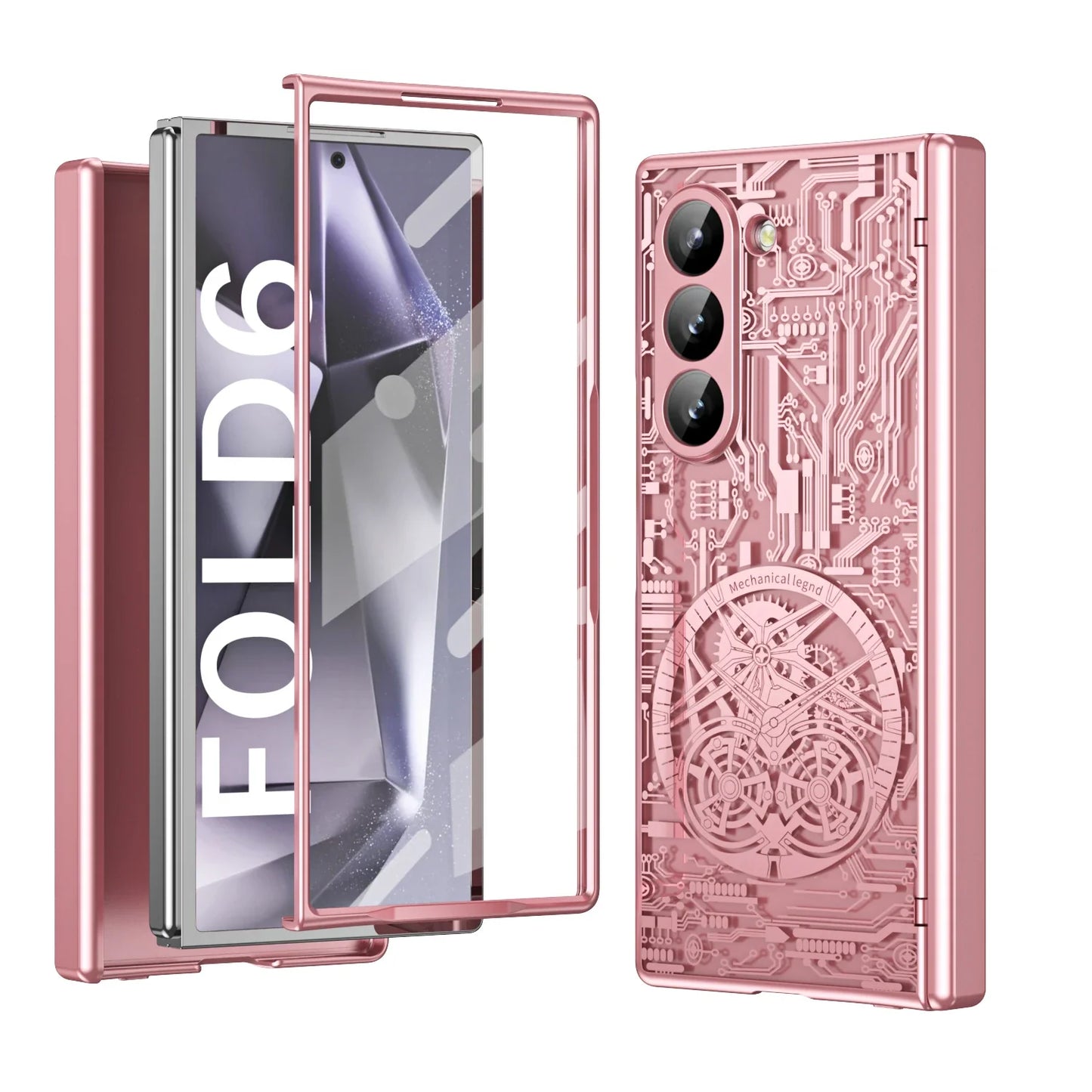 Z Fold 6 MagSafe Clear Mechanic Screen Film Slim Case