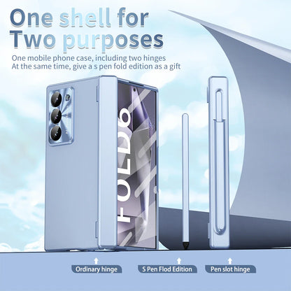 Z Fold 6 Hinge Metal Camera Protection Case with Touch Pen