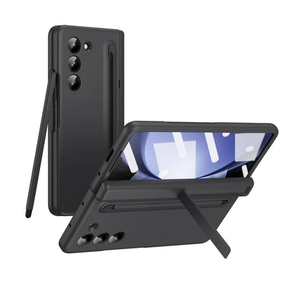 With Touch Pen For Samsung Galaxy Z Fold 6 5 4 Case Hinge Armor Shockproof Magnetic Kickstand 360 Full Protection Folding Cover