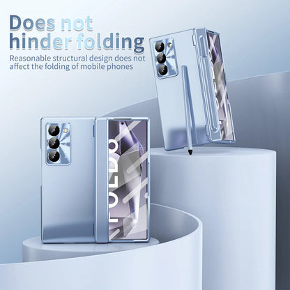 Z Fold 6 Hinge Metal Camera Protection Case with Touch Pen
