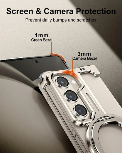 MagFrame Pro Case - Frameless & Magnetic Stand  + FREE Front & Back screen