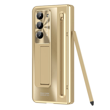With Touch Pen For Samsung Galaxy Z Fold 6 5 4 Case Hinge Armor Shockproof Magnetic Kickstand 360 Full Protection Folding Cover